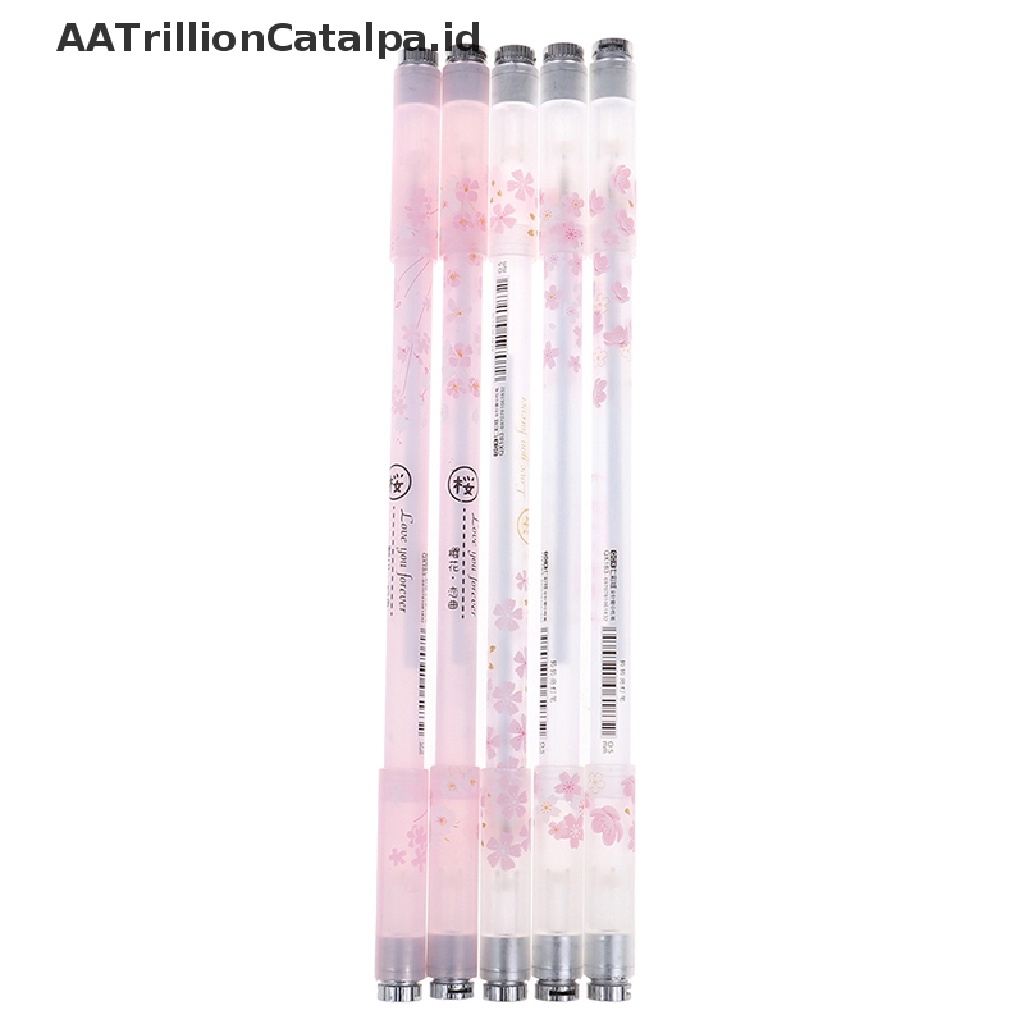 (AATrillionCatalpa) Pulpen Gel Dengan Lampu Untuk Pelajar