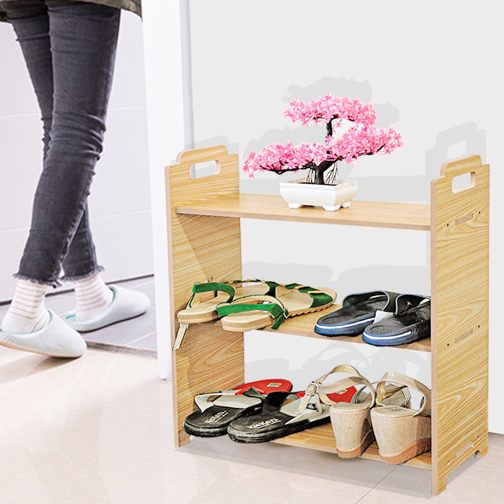 Rak Sepatu Susun Serbaguna Minimalis Shoe Rack MDF - LC047