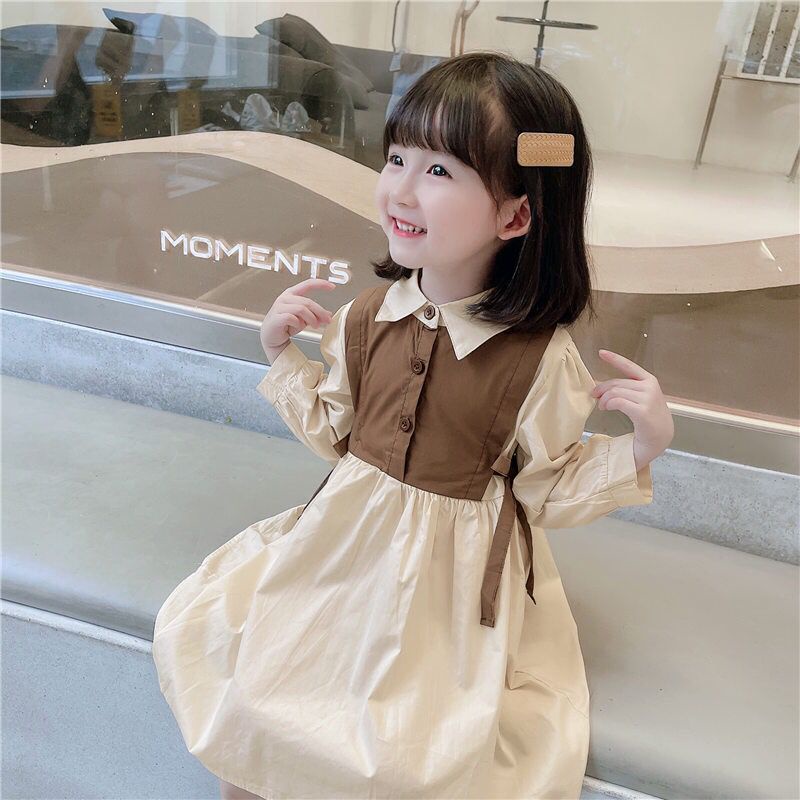 (LOLI-JKT)BD-130 DRESS ANAK CEWEK IMPORT BAHAN KATUN SIZE 90-140