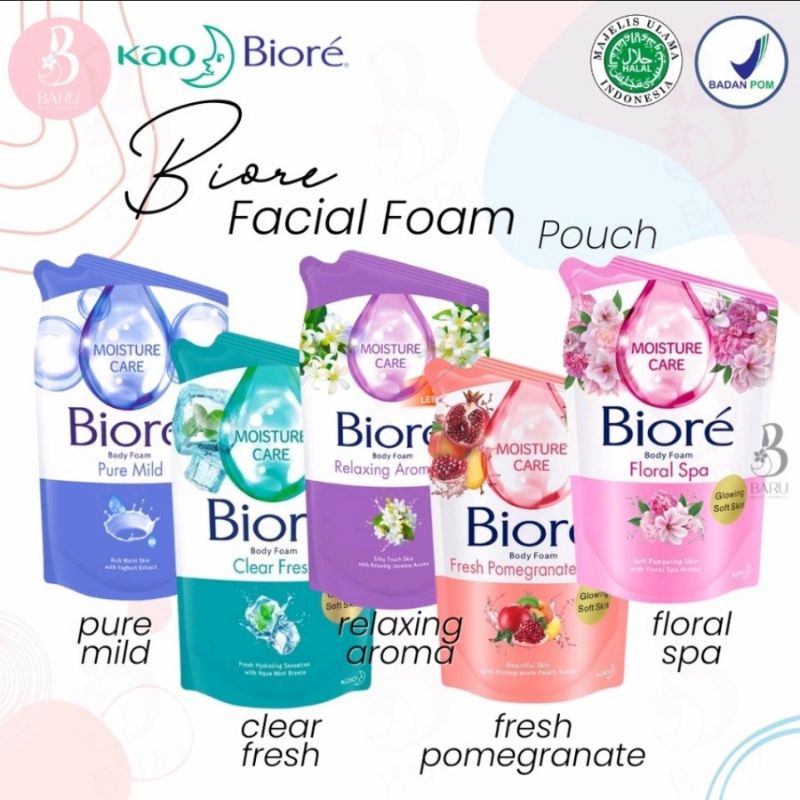 BIORÉ Body Wash 400ml / 380ml Bright Series - Guard Series - All Variant