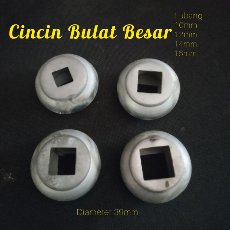 ORNAMEN PAGAR BESI CINCIN BULAT/GENTONG BESAR