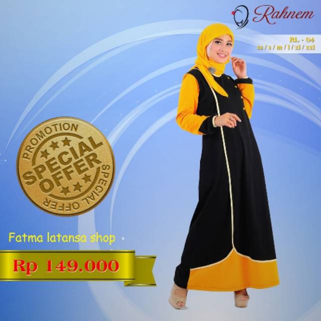 gamis ibu dan anak/Rahnem RL al  04 /baju couple/dress wanita muslimah
