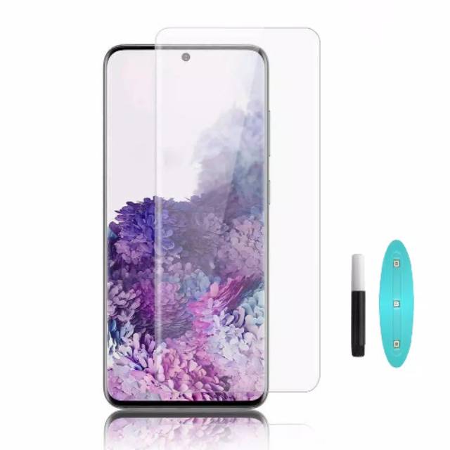 Tempered glass curved UV Liquid full glue samsung s20/tempered glass full cover