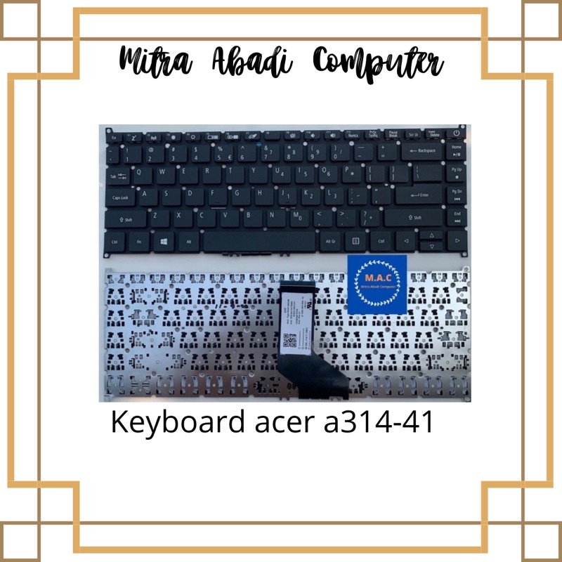 Keyboard acer aspire 3 A314 A314-21 A314-41 33 31 A514 A514-52 READY STOCK ORIGINAL 100%