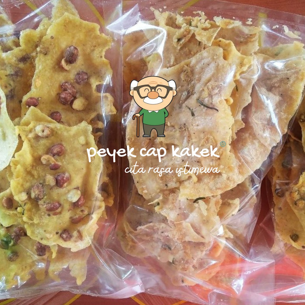 

PEYEK CAP KAKEK * PAKET LARGE ISI 7 + GRATIS 1 BUNGKUS