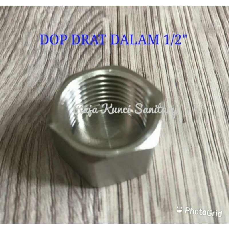 Dop Drat Luar/Dop Drat Dalam 1/2&quot; inch/Penutup Lubang Kran