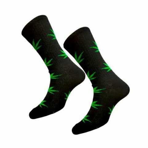 KAOS KAKI PRIA WANITA KAOS KAKI MOTIF KAOS KAKI OLDSCHOOL DAUN HIJAU