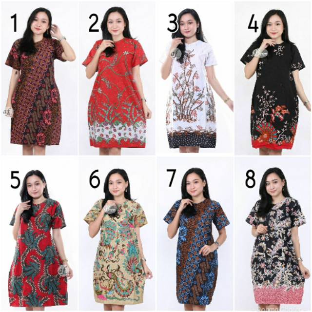 NEW ARRIVAL | DRESS BATIK WANITA LENGAN PENDEK