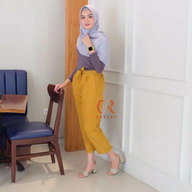 Asifa Batik Hrb026 Kenongo Kemeja Tosca Pendek Pekalongan Padi M L Xl Sogan Tulis Halus Kemeja Batik