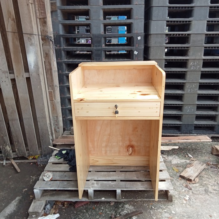 MEJA KASIR MINI KAYU