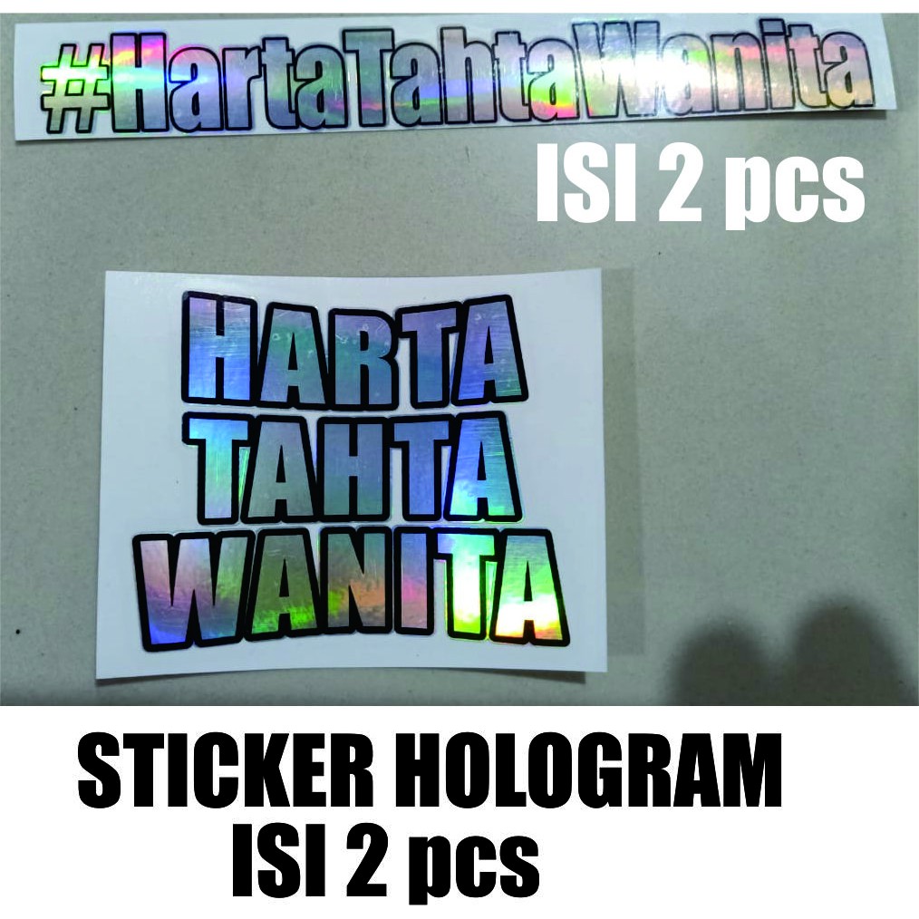 

STICKER ART HOLOGRAM STICKER CUTTING HARTA TAHTA WANITA VARIASI
