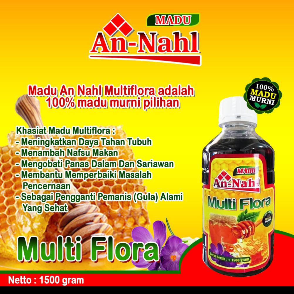 Madu Murni An Nahl Multiflora 1500gr / An-Nahl Multiflora 1,5gr