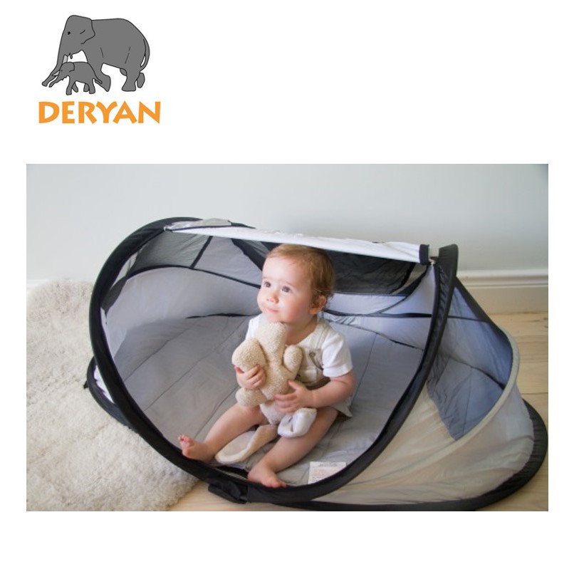 DERYAN BABY LUXE CREAM - TRAVEL SLEEPING COT BED / 136X84X62CM