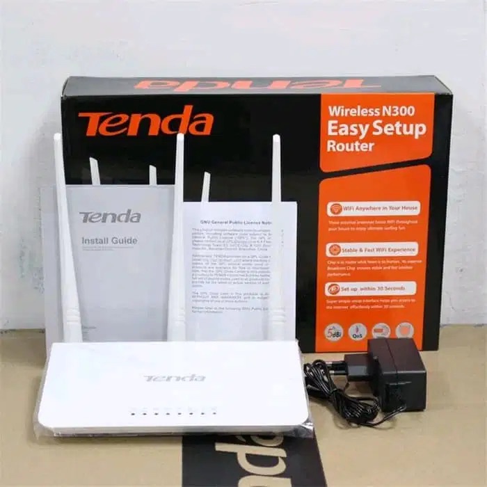 Tenda F3 8 LED N300 3 Antenna Wireless N Router,AP,Repeater,WISP,Client Bridge