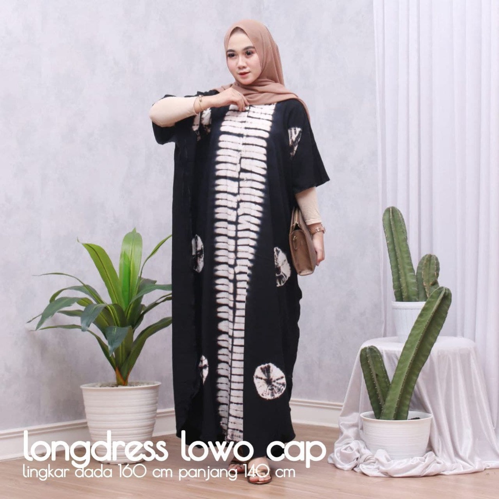 LONGDRESS TIE DYE JUMBO LOWO BATIK CAP /  DRESS KAFTAN / KAFTAN DRESS  / LONGDRES KAFTAN