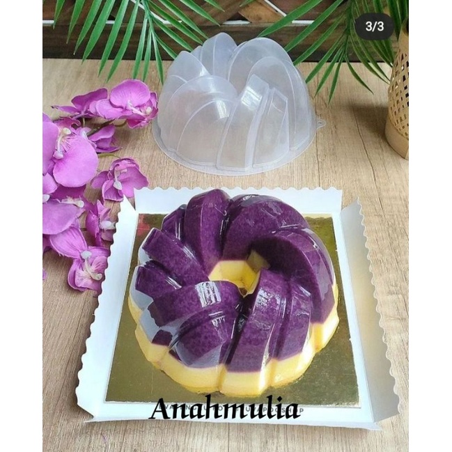 Cetakan Agar puding Weavia twister Cetakan puding Coklat