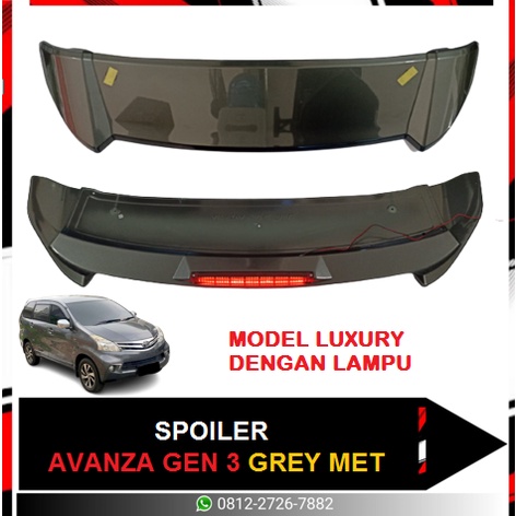 SPOILER AVANZA GEN3 MODEL LUXURY GREY MET W/L