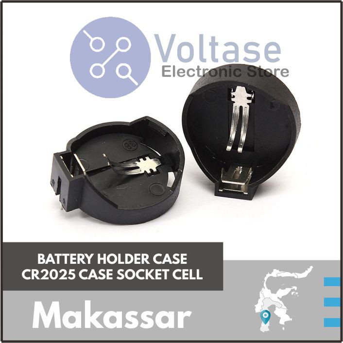 

Battery Holder Case CR2025 Socket Cell Kancing Kalkulator