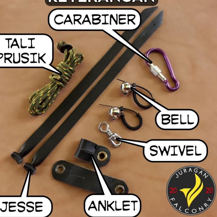 {RBG.05Nv21ᴴ} CG - BWK - OBAY | Juragan Falconry Anklet Angklet Gelang Kaki Burung Hantu Elang