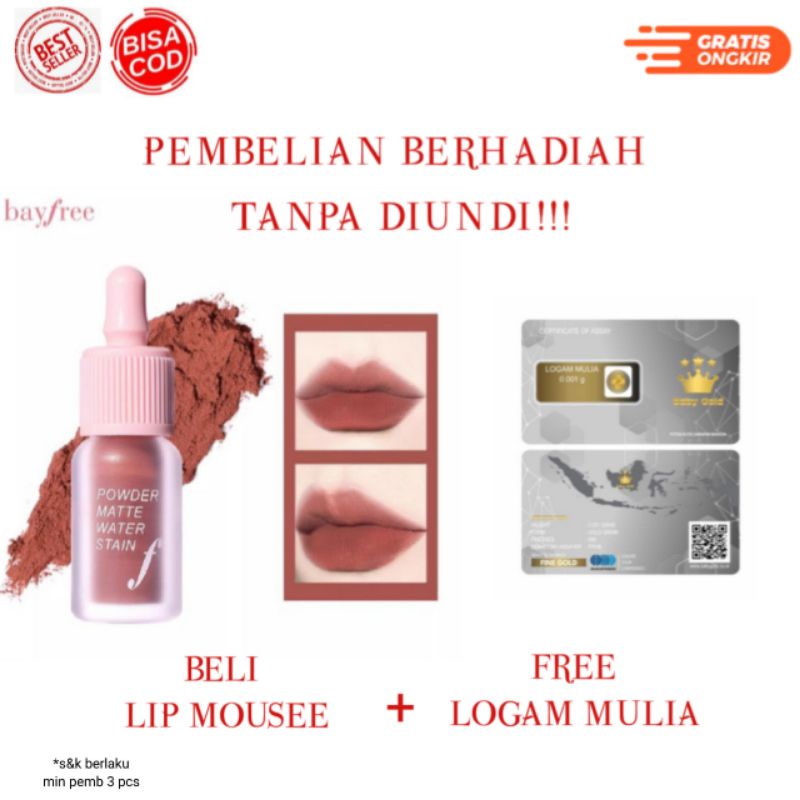 [COD &amp; READY STOCK] KIMUSE LIP MOUSSE INK LIP GLAZE DUAL USE LIPS &amp; CHEEKS | LIP CREAM KIMUSE | KIMUSE LIP CREAM | LIP MOUSSE KIMUSE LIPS AND CHEEKS | LIPSTIK KIMUSE