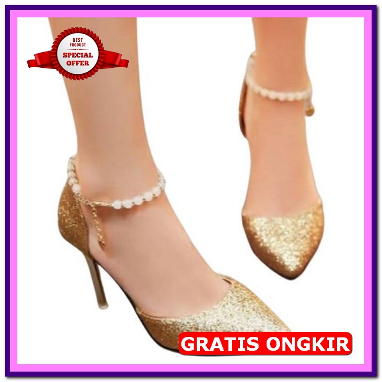 Sendal Heels Ibu2 Kondangan Sandal Hils Ibu Ibu Murah Terbaru Heals Ke High Heels Zammora Tsb 17
