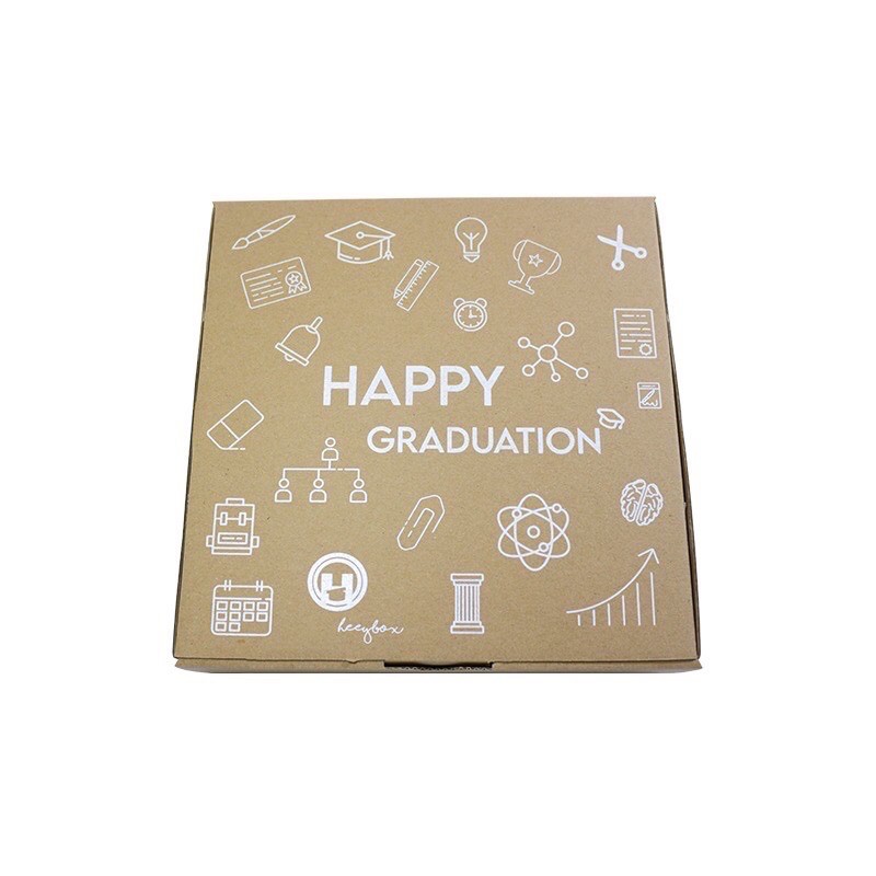 

Graduation Box Sablon Putih Ready Stock Cocok Untuk Hampers, Kado Gift siap kirim lsg di order yaa