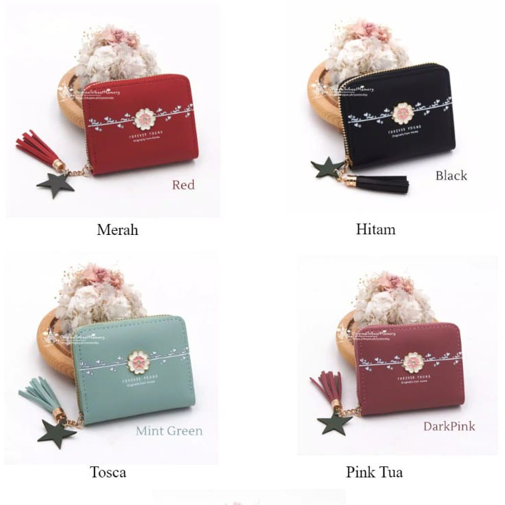 DOMPET WANITA BS36 DOMPET KARTU KOREAN FASHION WOMEN WALLET ACC