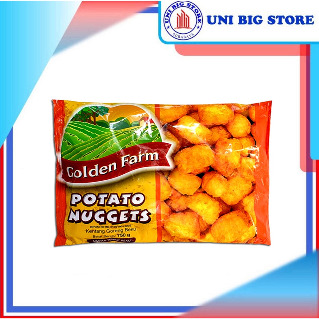 

Golden Farm Potato Nuggets 750 gr Nugget Kentang Goreng