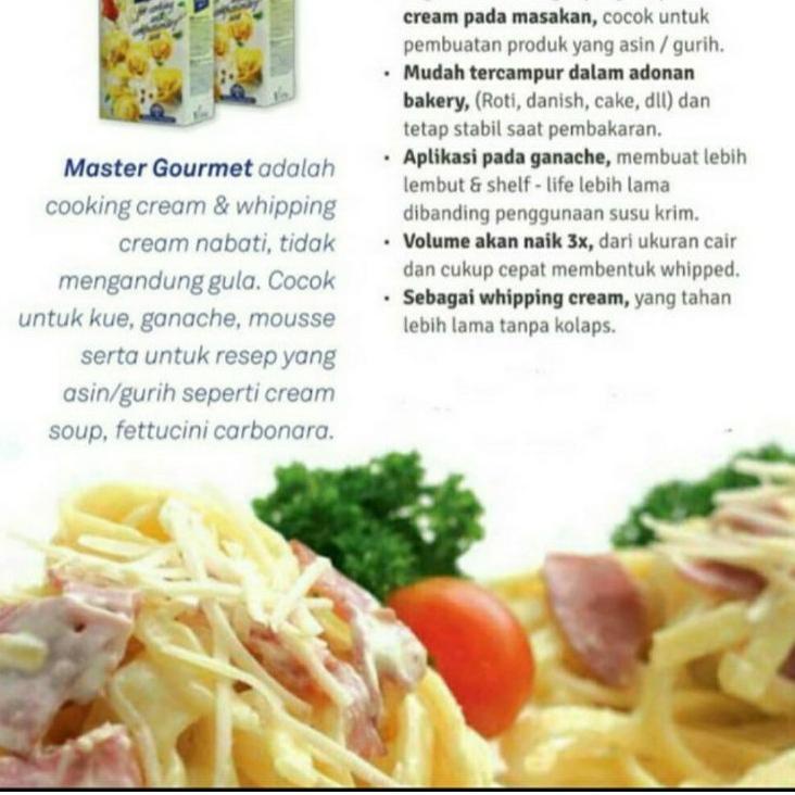 

Model Baru MASTER GOURMET COOKING CREAM 1LTR