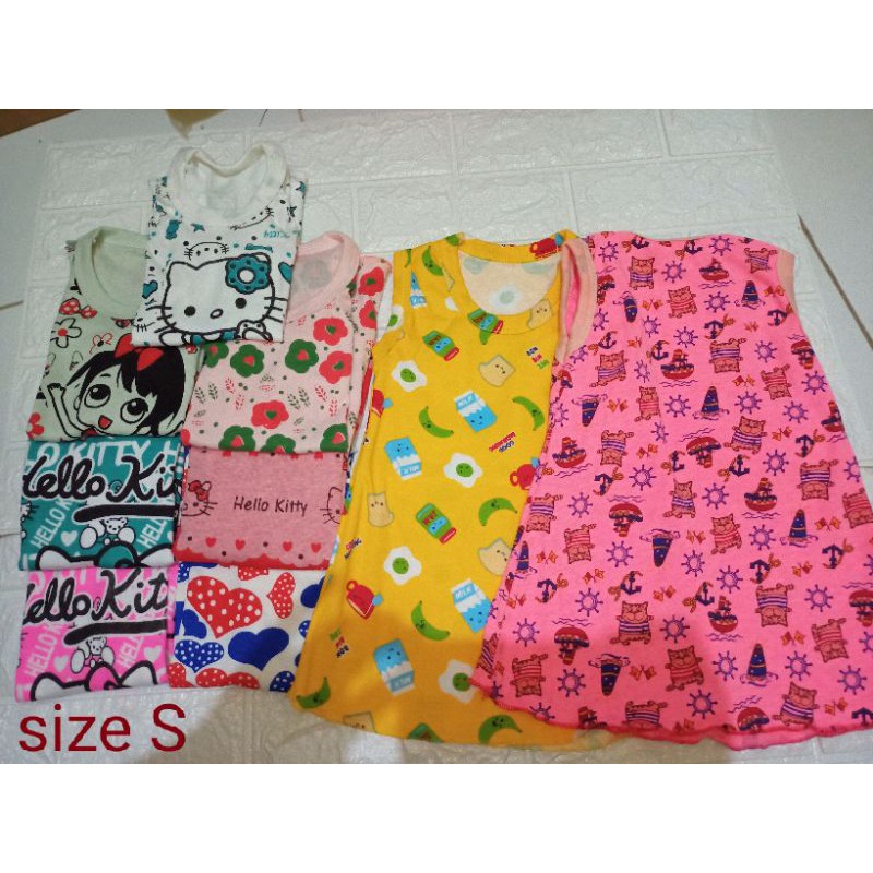 Dress / daster bayi dan anak size s