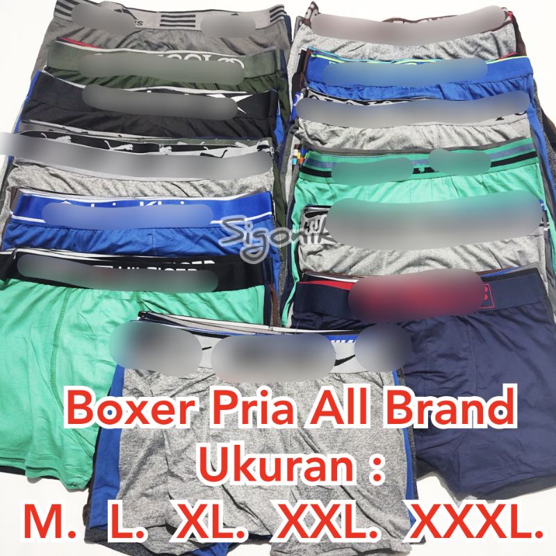 Boxer Celana Dalam Pria Dewasa M L XL XXL XXXL Big Size Cowok Remaja JUMBO Murah