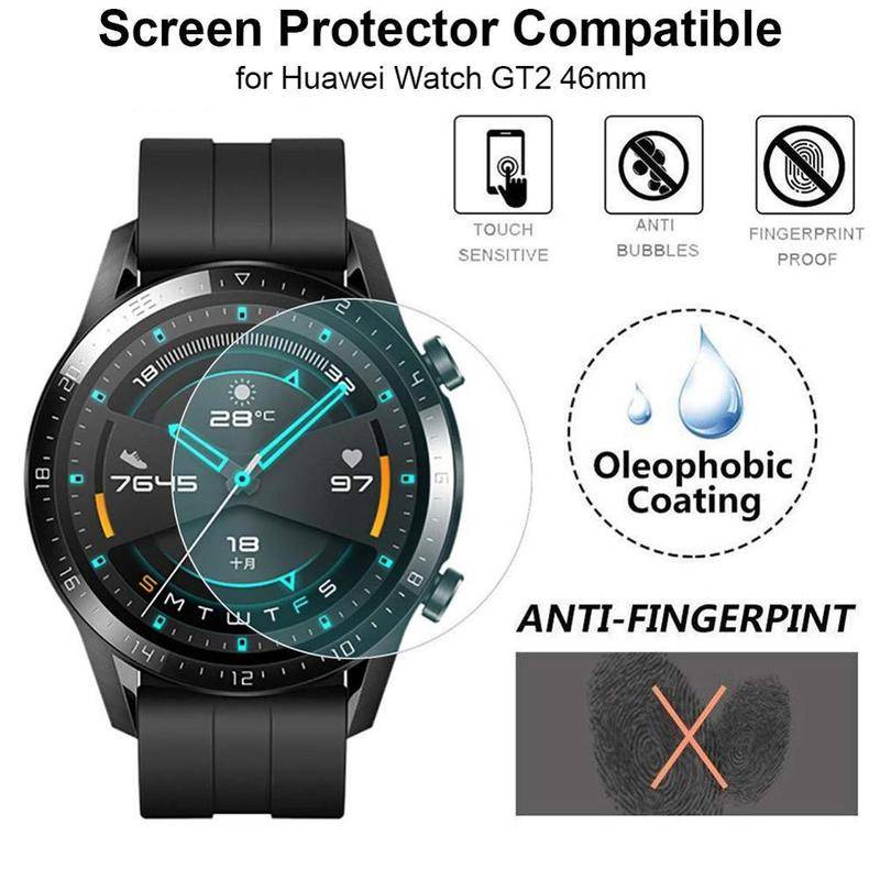 3pcs Film Pelindung Layar 100% Original 9H Untuk Huawei watch 3 pro GT2 GT3 42mm 46mm GT2e GT runner Huawei Honor Magic2 GS3