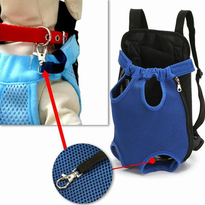 Backpack Pet Carrier Tas Gendong Anjing Kucing Gendongan Ransel Hewan - S