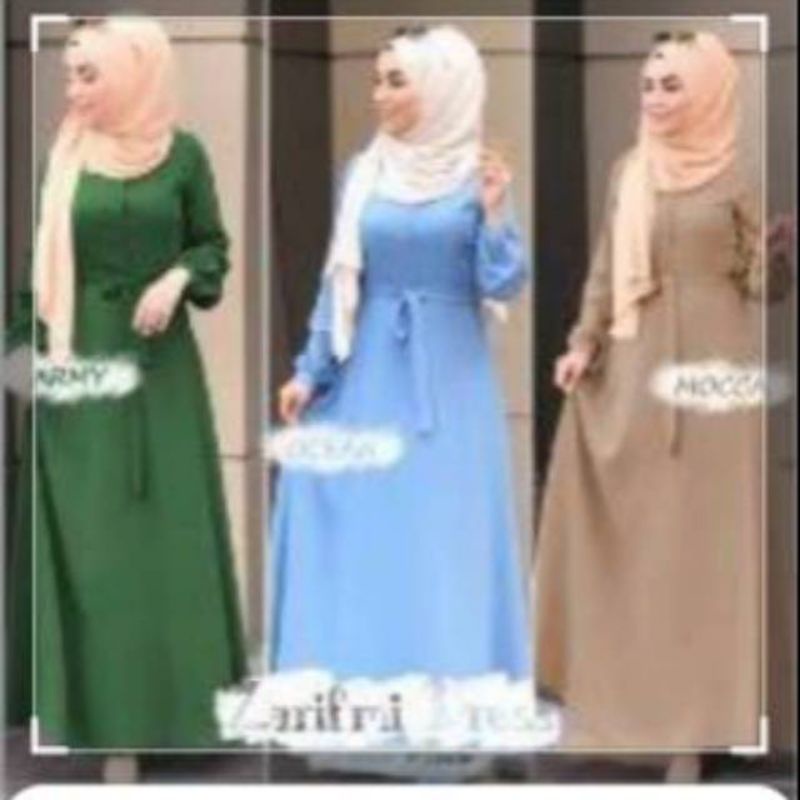 Zarifmi dress baju gamis fashion muslim remaja wanita