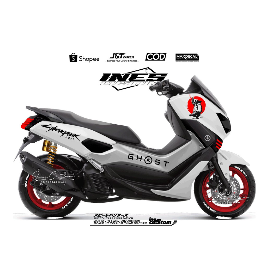 striping cutting nmax 2017-2021 samurai