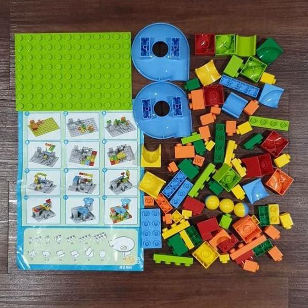 Lego Duplo 80Pcs Bola Kelereng Marble Run Ukuran Besar