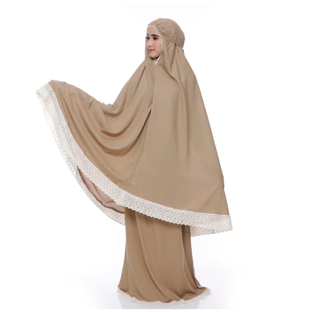 Mukena Renda Katun Rajut/Bahan Katun Mikro/bahan bagus lembut berkualitas dan bisa COD
