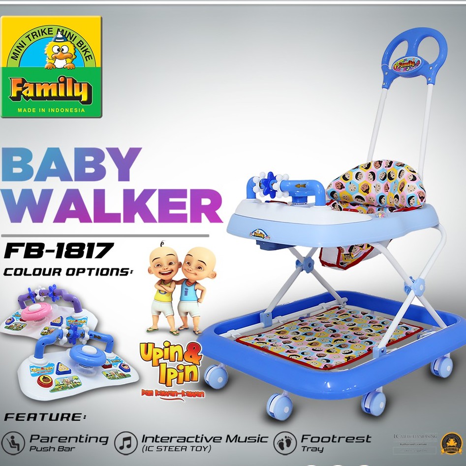 Baby Walker Apollo Alat Bantu Jalan Bayi Family 1817 Ld