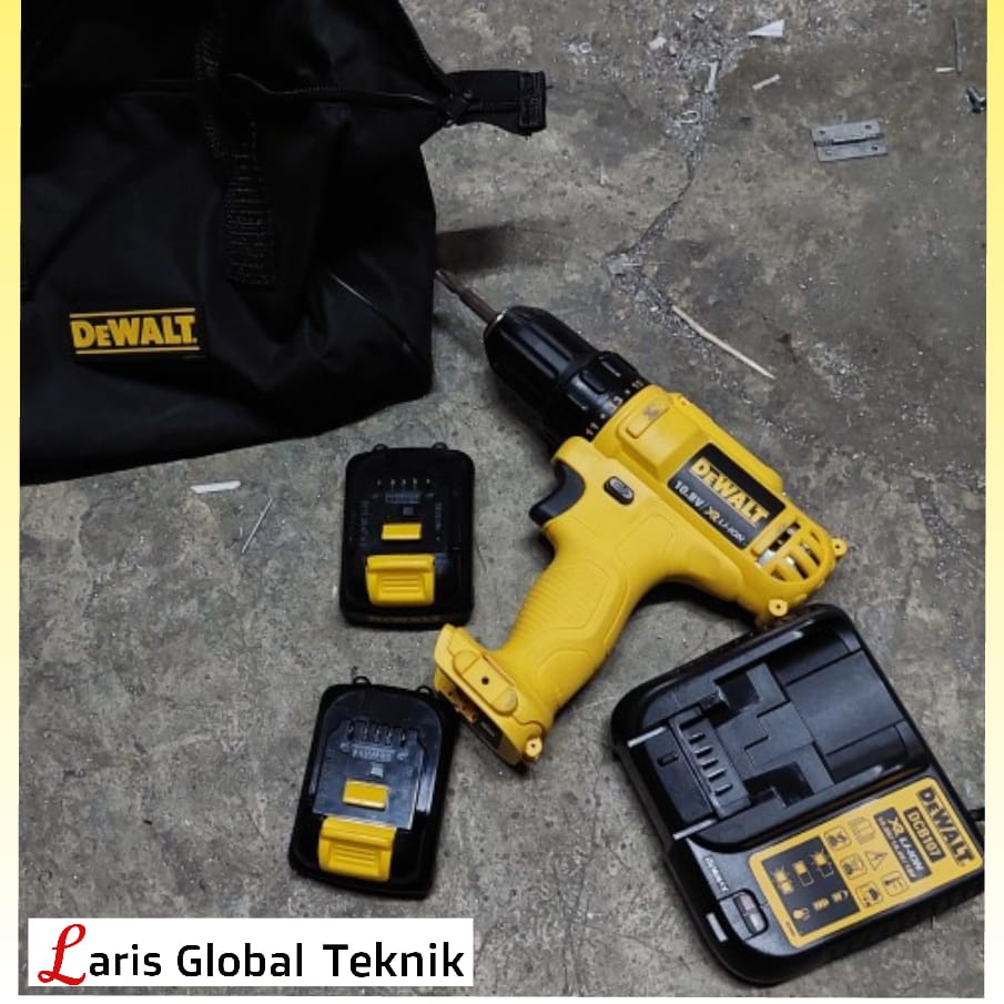 Cordless Compact Drill Driver Bor Obeng Baterai DeWalt DCD700D2