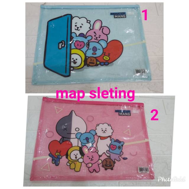 

Map sleting/zipper map BT21 uk.folio