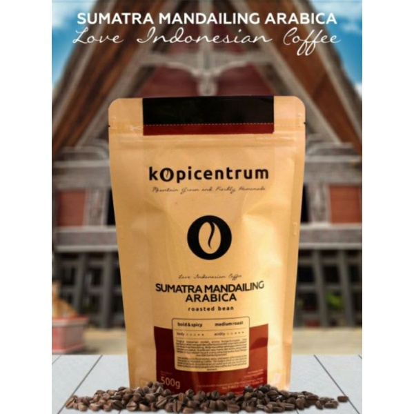 

Biji Kopi Roasted Sumatra Mandailing Arabica 500 Gr