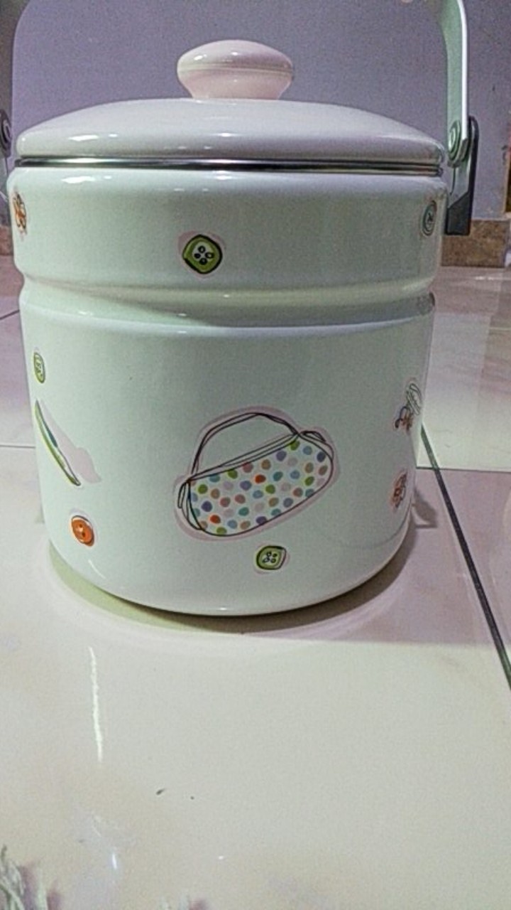 Rantang, Single Food Container Enamel Chefina D16cm, Beauty In The Kitchen