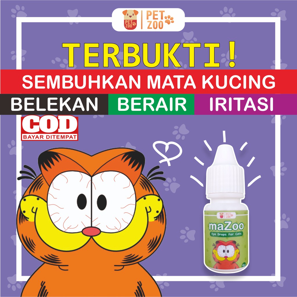 MAZOO Obat Tetes Mata Kucing Trixin Obat Mata Kucing Stop Eyes Belekan Berair Kitten Merah Bengkak