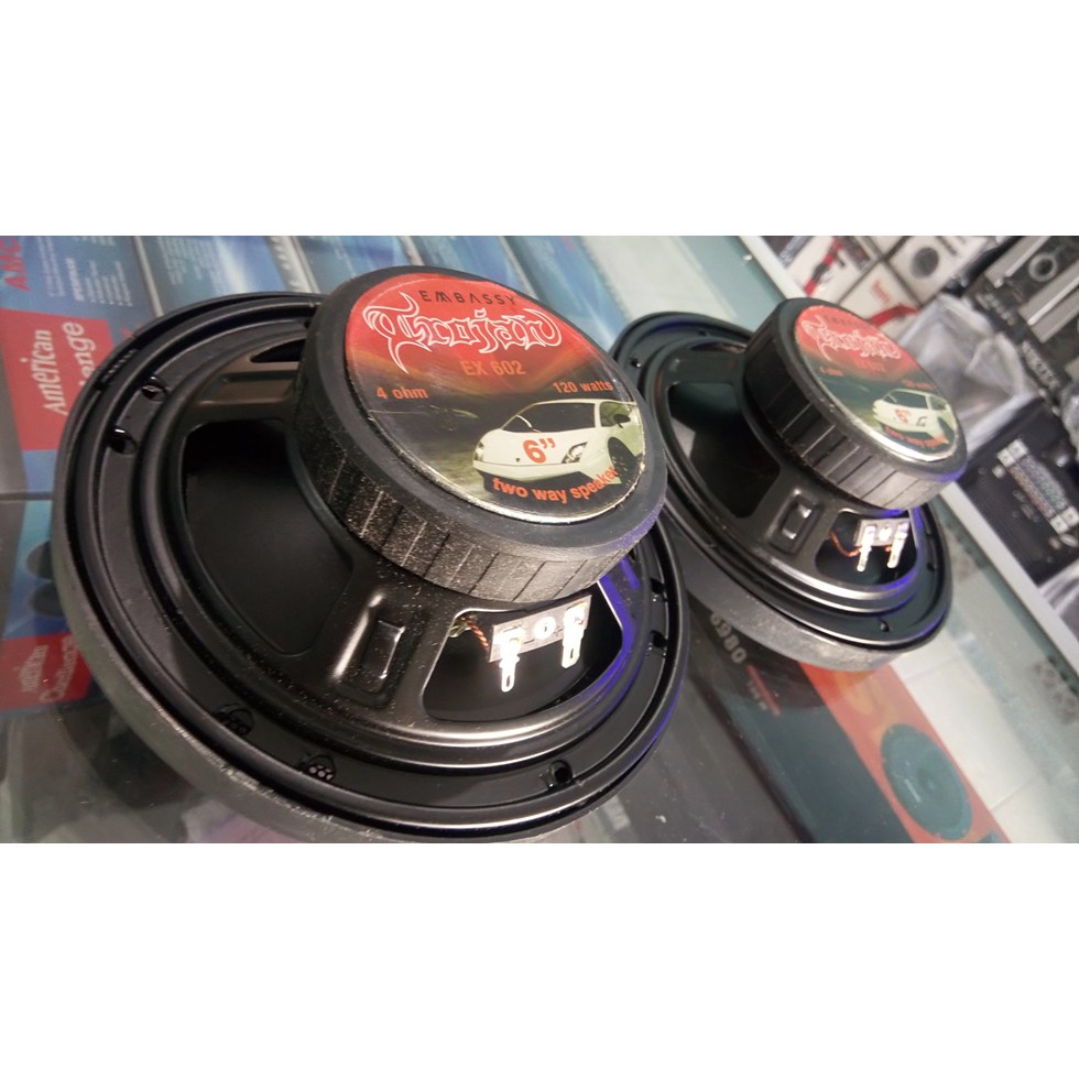 Speaker Split/COAXIAL 6' EMBASSY coaxial jernih ex 602 x