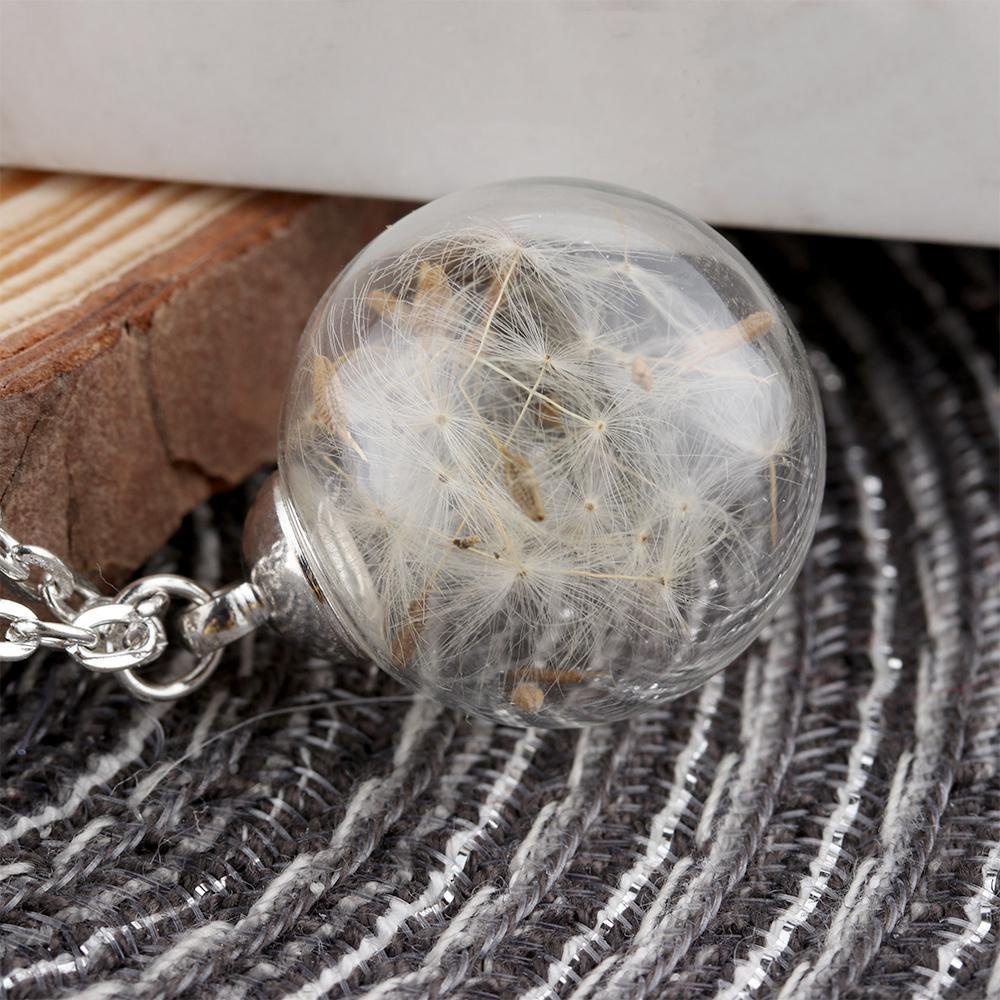 Preva Dandelion Wishing Necklace Wanita Hadiah Baru Untuk Dandelionnya