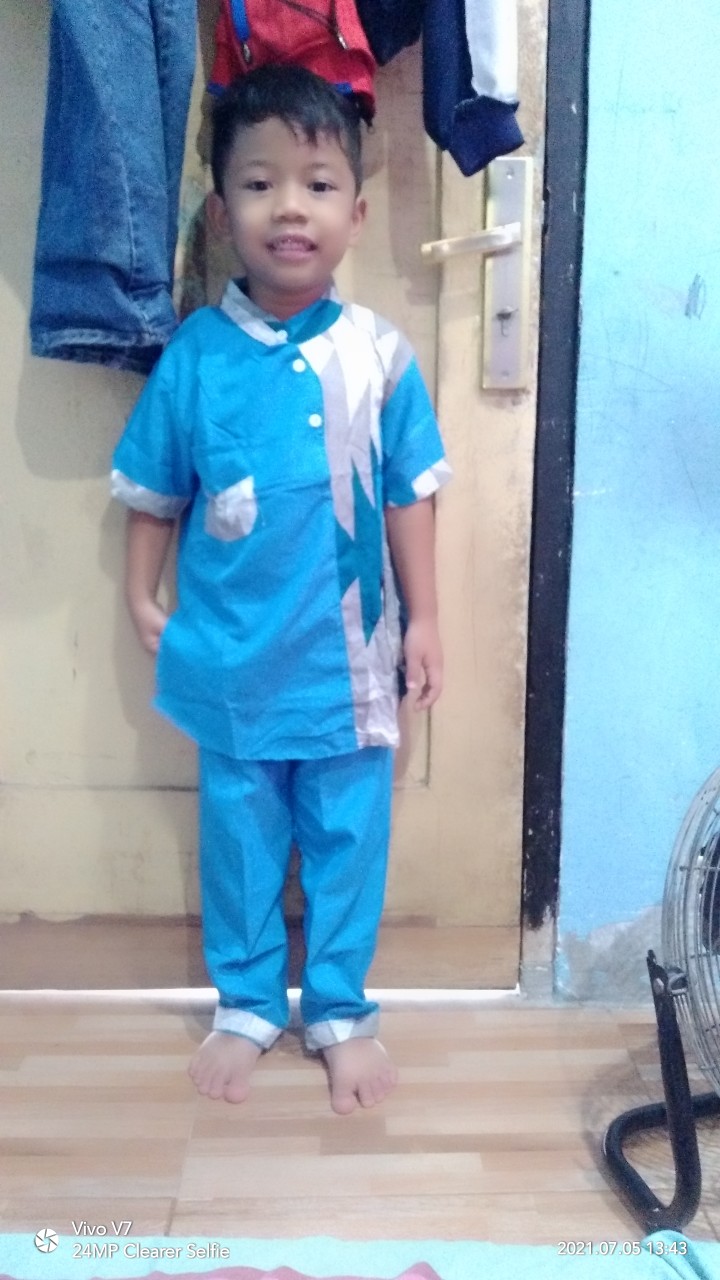 Koko Turki Anak Kombinasi Batik 1-7 Thn
