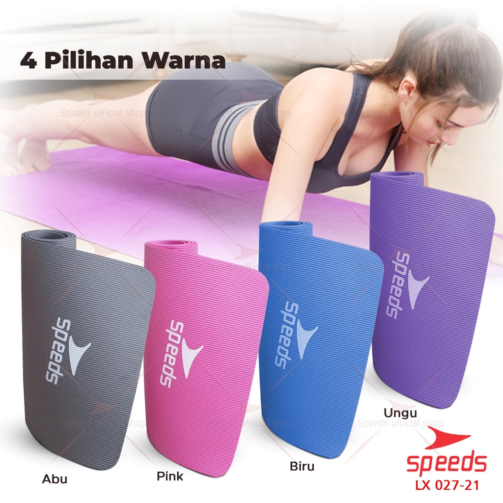 SPEEDS Matras Yoga Mat Olahraga Senam Lantai Meditasi Gym Fitness Karpet Lantai Berstandar SNI 027-21