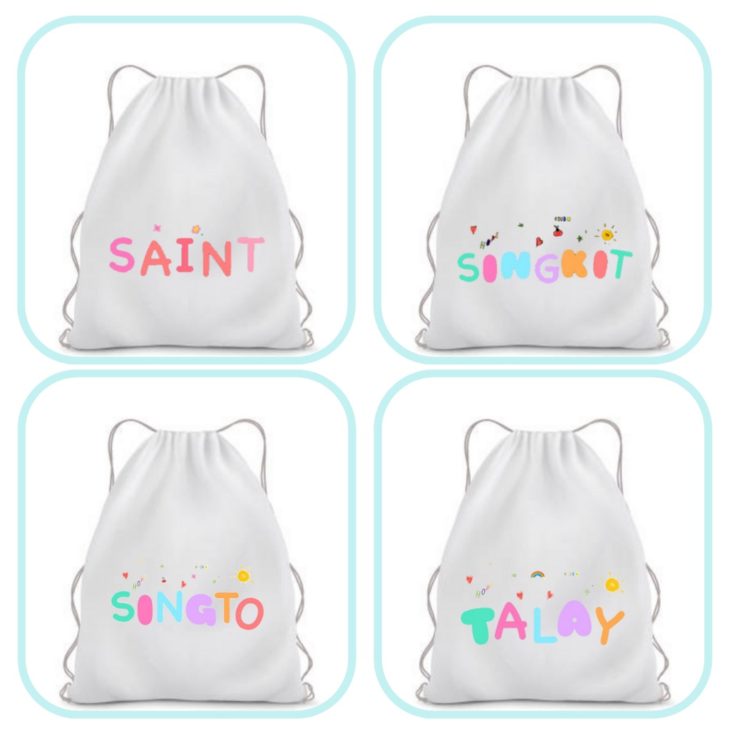Part 1 Stringbag Tas string bag Raikantopeni Printing Thai Drama series thailand merchandise ransel serut drawstring actor