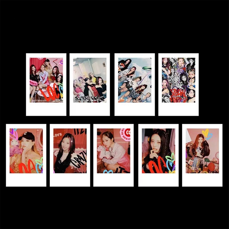 9pcs / Set Kartu Lomo Kpop ITZY Crazy In Love Official Untuk Koleksi Penggemar