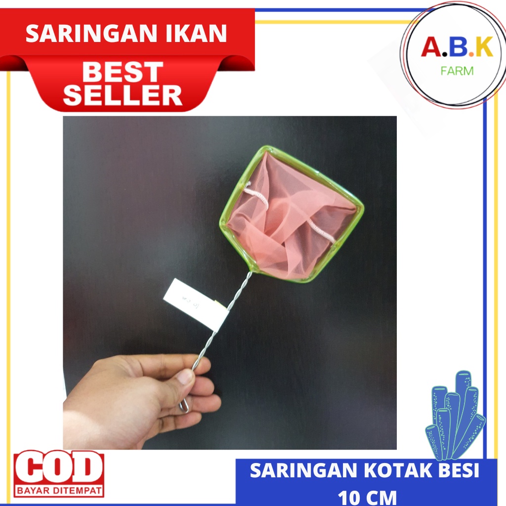 SARINGAN IKAN KOTAK JARING 10 CM IKAN KOI KOKI HIAS AQUARIUM